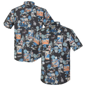 Black Los Angeles Dodgers Hawaiian Shirt