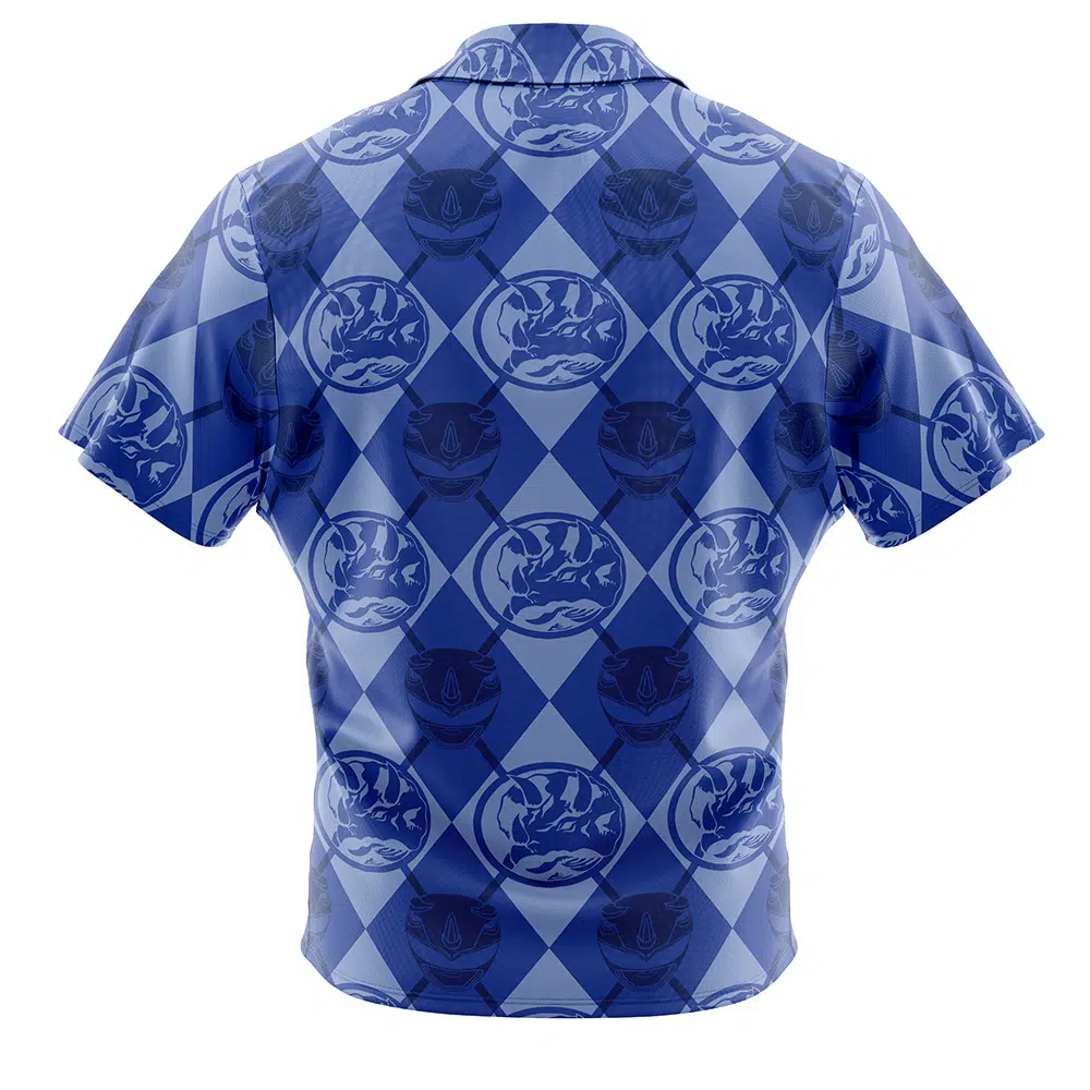 Blue Ranger Pattern Power Rangers Hawaiian Shirt 2 Blue Ranger Pattern Power Rangers Hawaiian Shirt - Image 2