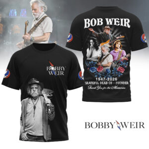 Bobby Weir 1947-2026 Grateful Dead Co – Founder Thank You For The Memories T-Shirt