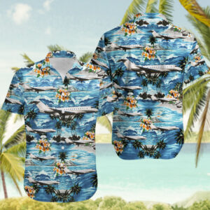 Bombardier Global 5000 Hawaiian Shirt