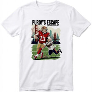 Brock Purdy Escape San Francisco 49ers vs Chicago Bears T-Shirt