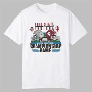 Buckeyes Vs Hoosiers 2025 Big Ten Championship Game Helmet December 6th Indianapolis T-Shirt