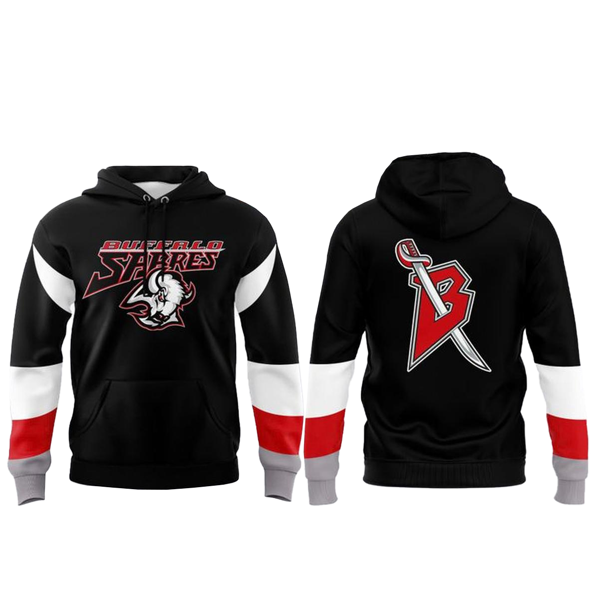 Buffalo Sabres 30th Anniversary 1996-2026 Dark Mode Hoodie 1 Buffalo Sabres 30th Anniversary 1996-2026 Dark Mode Hoodie