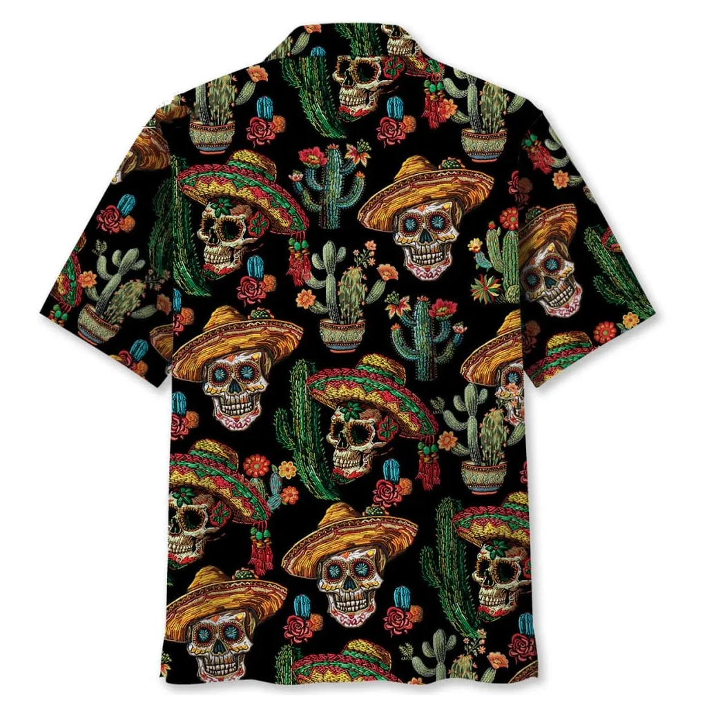 Cactus Skull Hawaiian Shirt 2 Cactus Skull Hawaiian Shirt - Image 2