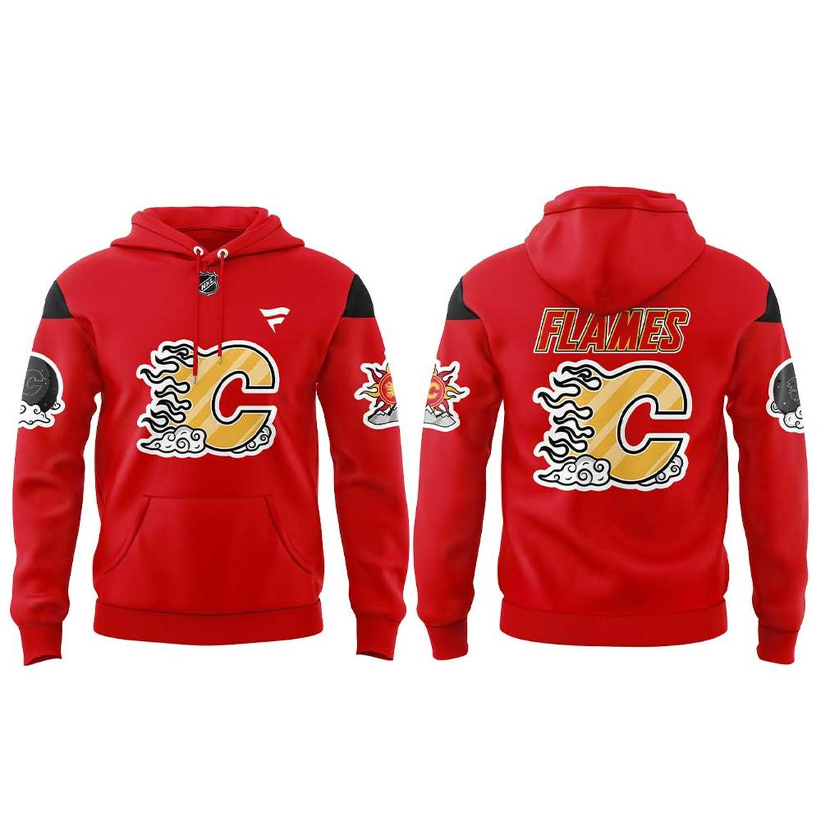 Calgary Flames East Asian Night 2026 Celebration Shirt 2 Calgary Flames East Asian Night 2026 Celebration Shirt - Image 2