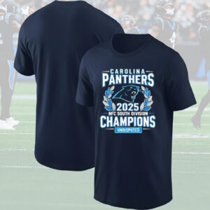 Carolina Panthers 2025 NFC South Division Champions Undisputed T-Shirt