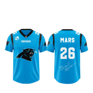 Carolina Panthers x Bruno Mars The Romantic Tour 2026 Football Jersey