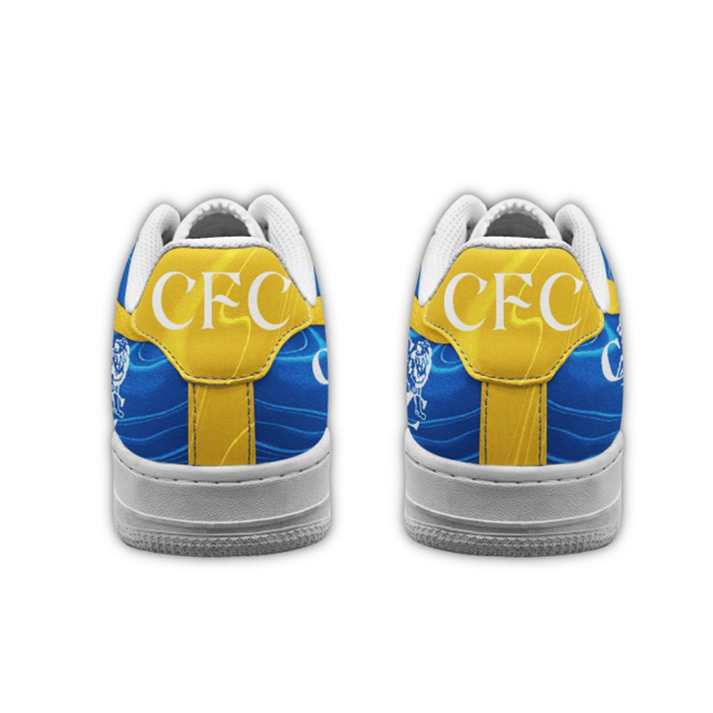 Chelsea FC The Blues Air Force 1 Shoes Sneakers 3 Chelsea FC The Blues Air Force 1 Shoes Sneakers - Image 3