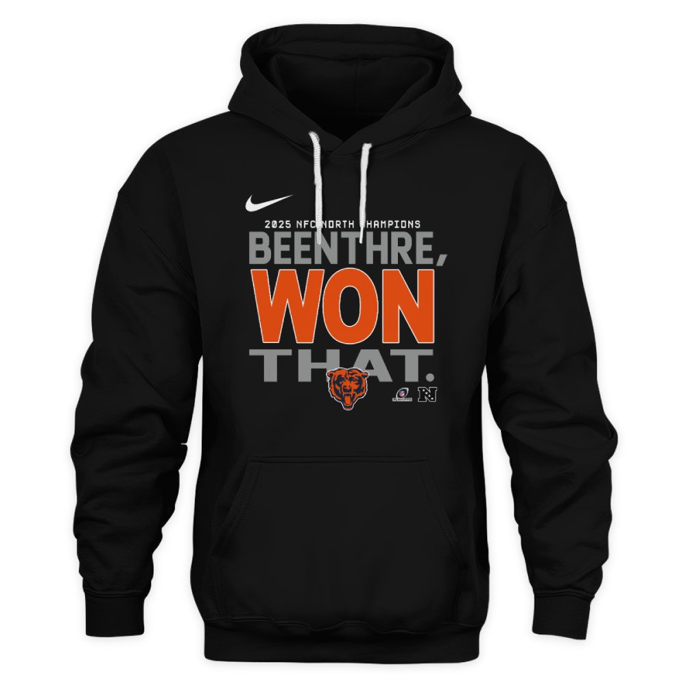Chicago Bears 2025 NFC North Champions Been There Won That Hoodie 1 Chicago Bears 2025 NFC North Champions Been There Won That Hoodie