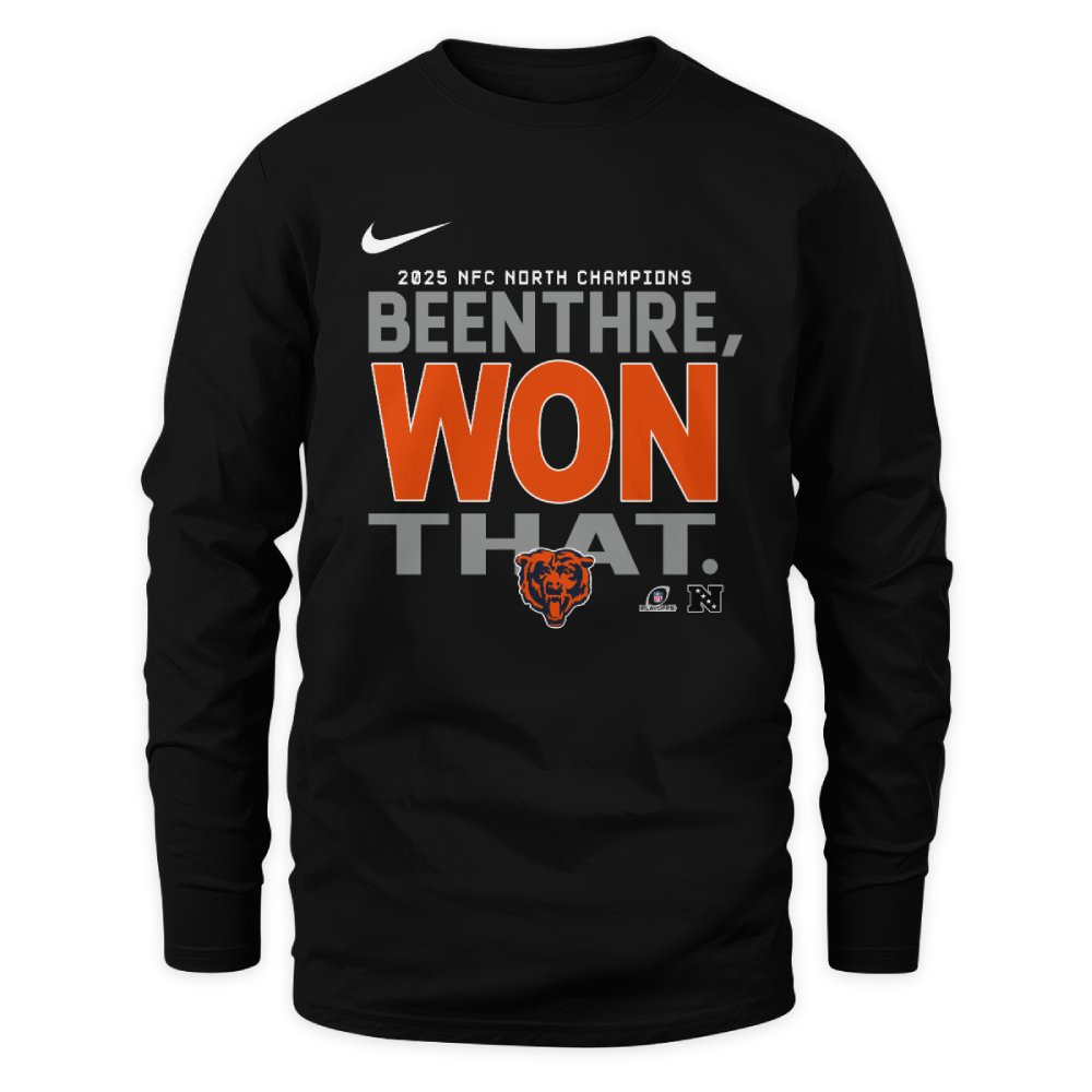 Chicago Bears 2025 NFC North Champions Been There Won That Hoodie 3 Chicago Bears 2025 NFC North Champions Been There Won That Hoodie - Image 3