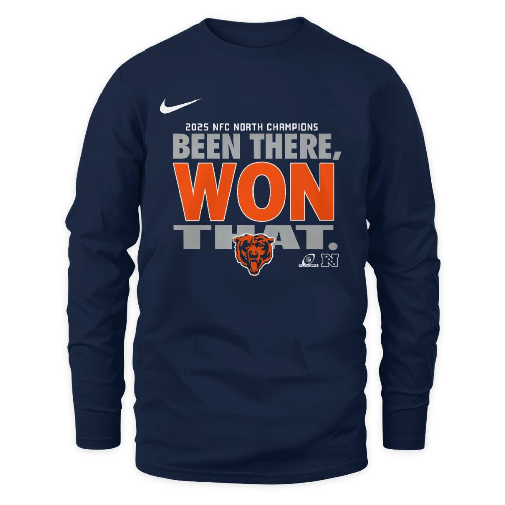 Chicago Bears 2025 NFC North Division Champions Locker Room Shirt 4 Chicago Bears 2025 NFC North Division Champions Locker Room Shirt - Image 4