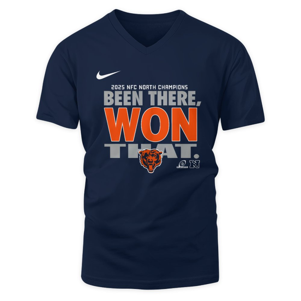 Chicago Bears 2025 NFC North Division Champions Locker Room Shirt 2 Chicago Bears 2025 NFC North Division Champions Locker Room Shirt - Image 2