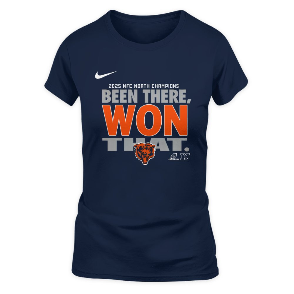 Chicago Bears 2025 NFC North Division Champions Locker Room Shirt 3 Chicago Bears 2025 NFC North Division Champions Locker Room Shirt - Image 3