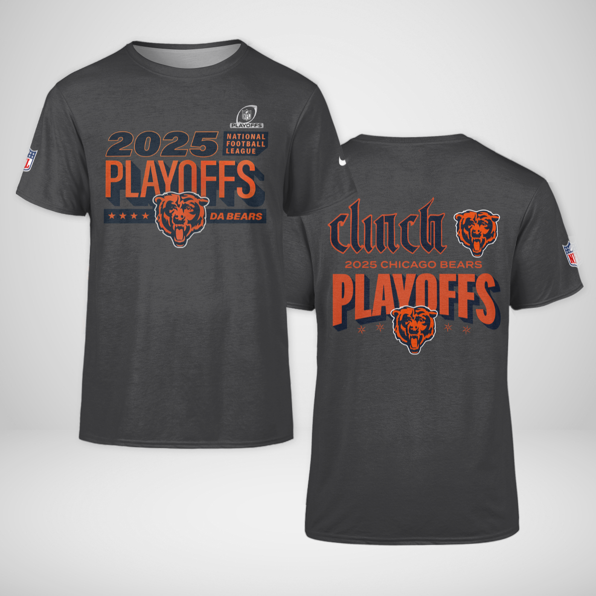 Chicago Bears 2025 Playoffs Clinched Shirt 1 Chicago Bears 2025 Playoffs Clinched Shirt