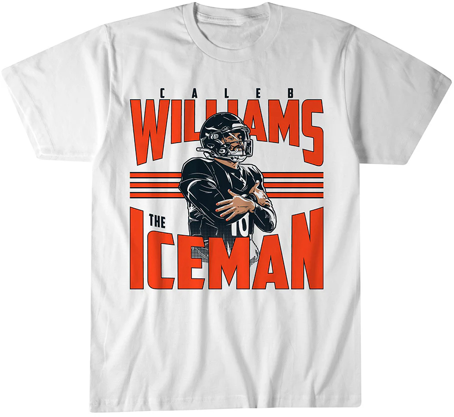 Chicago Bears Caleb Williams Iceman Celebration T-Shirt 1 Chicago Bears Caleb Williams Iceman Celebration T-Shirt