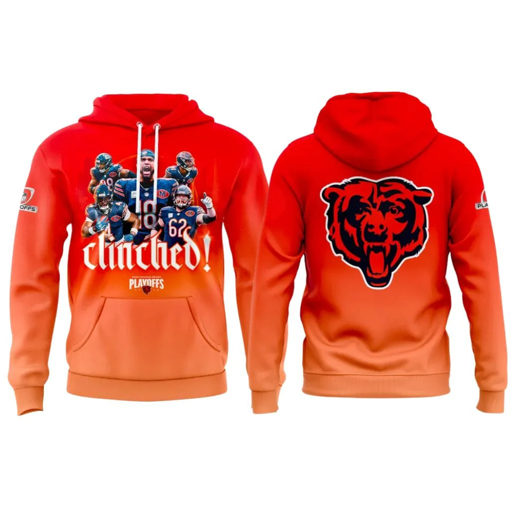 Chicago Bears Clinched 2025 Postseason Shirt 2 Chicago Bears Clinched 2025 Postseason Shirt - Image 2