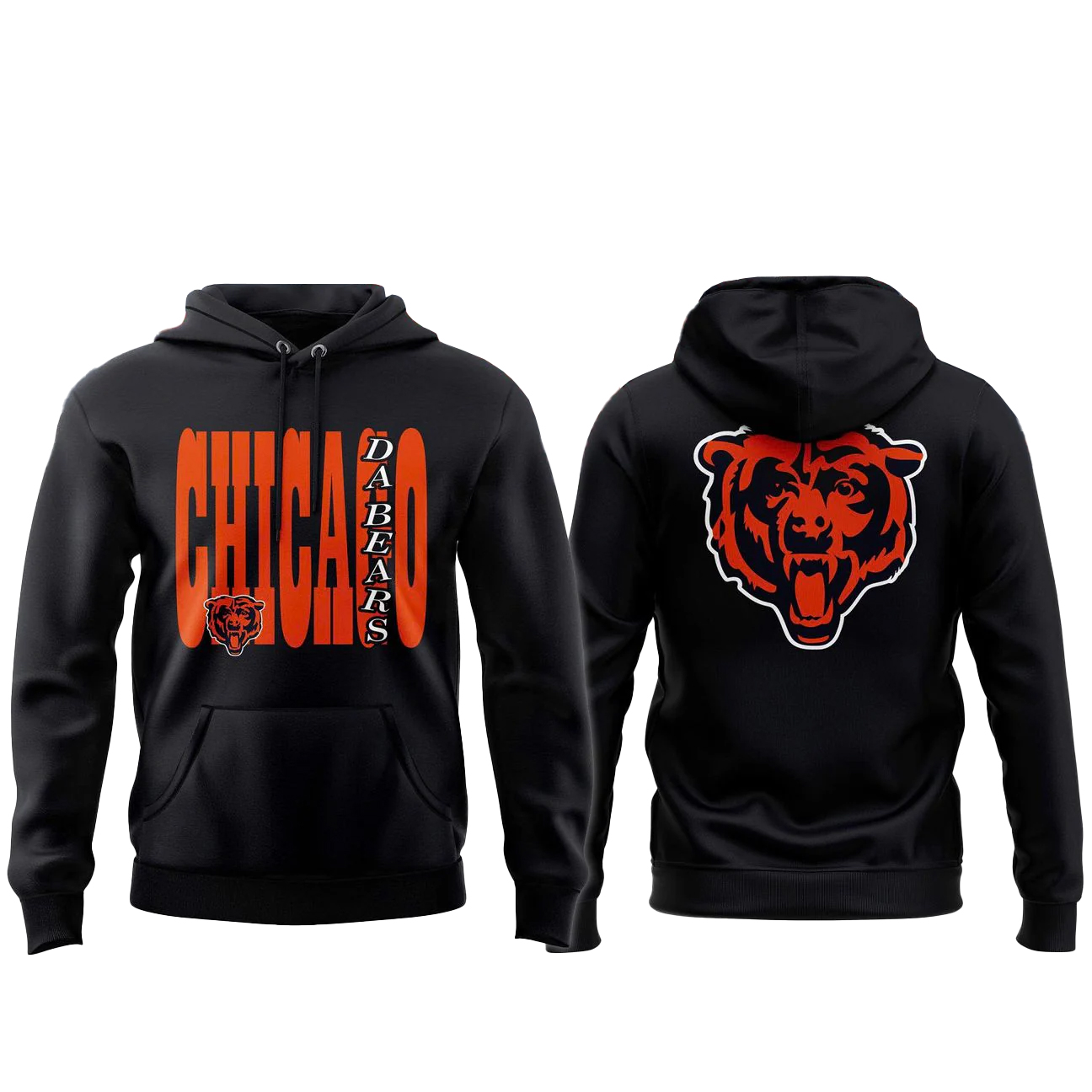 Chicago Bears Da Bears Logo Hoodie 1 Chicago Bears Da Bears Logo Hoodie