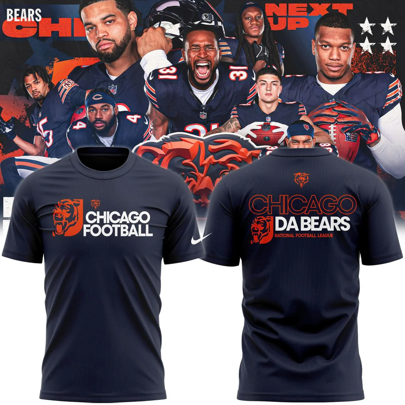 Chicago Bears Da Bears National Football League T-Shirt 1 Chicago Bears Da Bears National Football League T-Shirt
