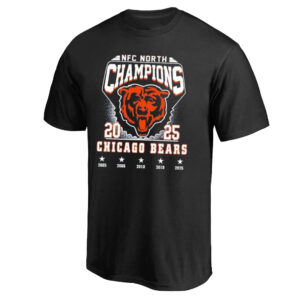 Chicago Bears Logo 2025 NFC North Champions 2005-2025 T-Shirt
