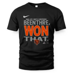 Chicago Bears NFC North Champions 2025 T-Shirt and Hoodie