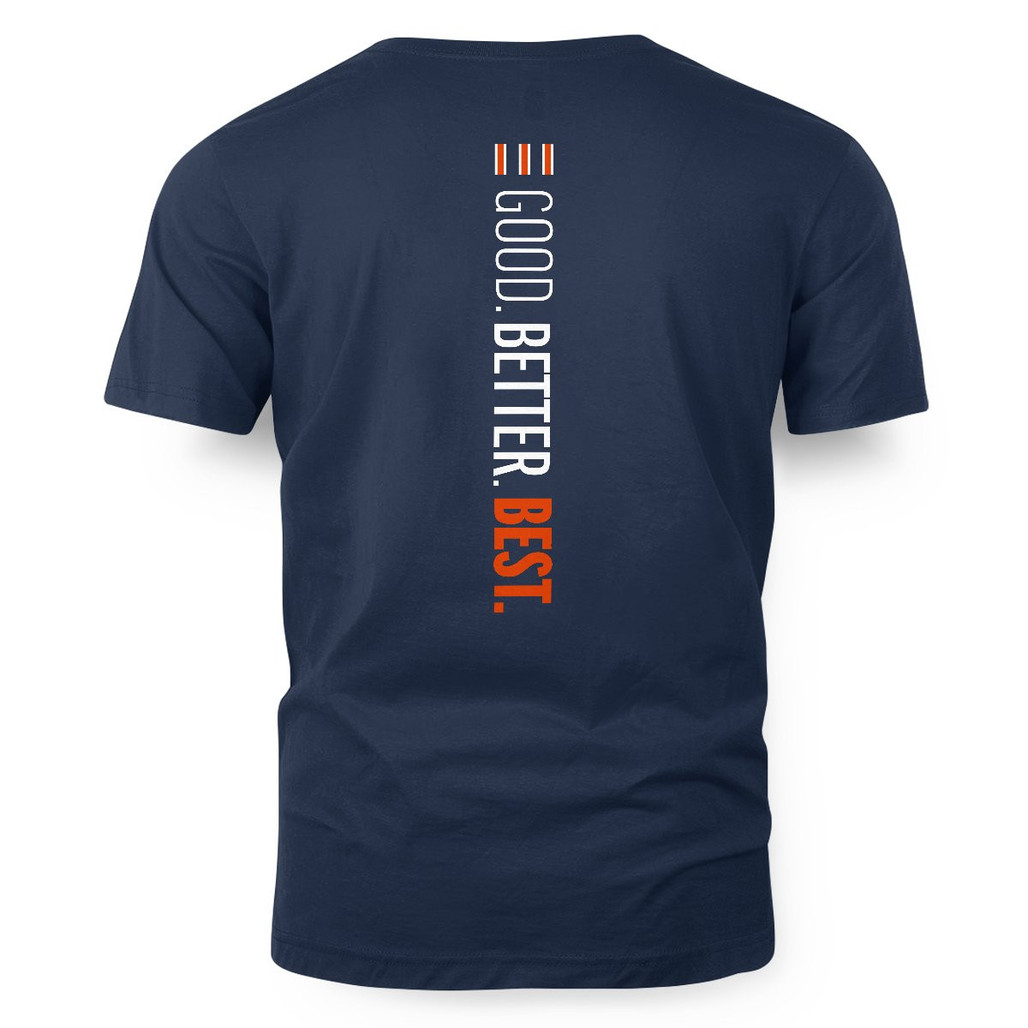 Chicago Bears Navy Good. Better. Best. Franklin T-Shirt Style 2 2 Chicago Bears Navy Good. Better. Best. Franklin T-Shirt Style 2 - Image 2