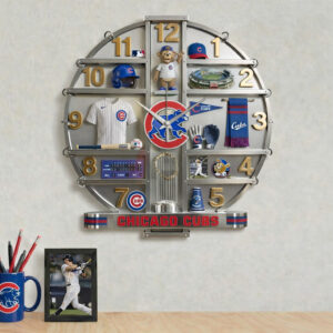Chicago Cubs Home Decorative 3D Wall Clock