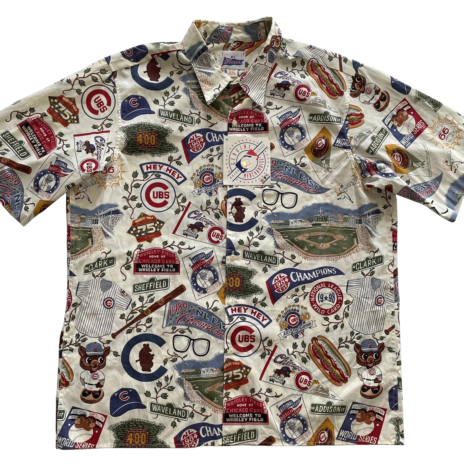 Chicago Cubs League Baseball Aloha Hawaiian Shirt 1 Chicago Cubs League Baseball Aloha Hawaiian Shirt