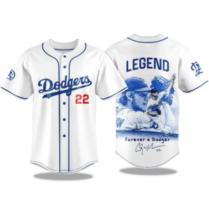 Clayton Kershaw Legend Forever a Los Angeles Dodgers 2025 Baseball Jersey