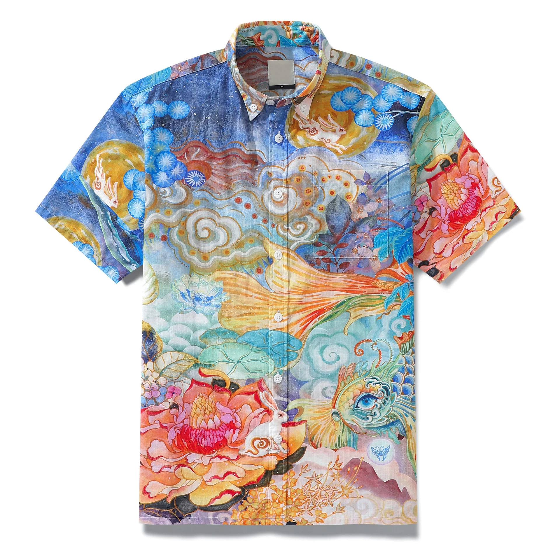 Cloud-wandering Koi Hawaiian Shirt 1 Cloud-wandering Koi Hawaiian Shirt