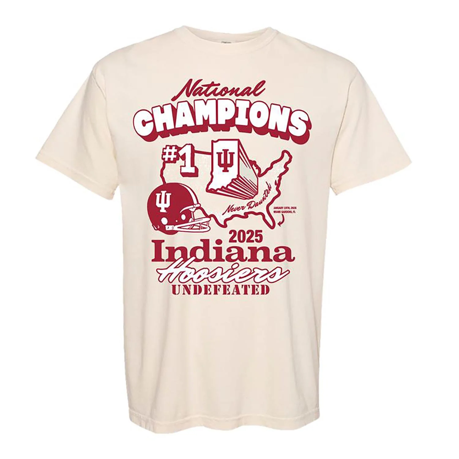 College Football Playoff 2026 Indiana National Champions Retro T-Shirt 1 College Football Playoff 2026 Indiana National Champions Retro T-Shirt