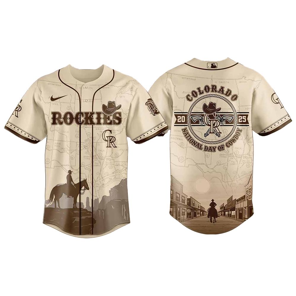 Colorado Rockies X National Day Of Cowboy Baseball Jersey 1 Colorado Rockies X National Day Of Cowboy Baseball Jersey