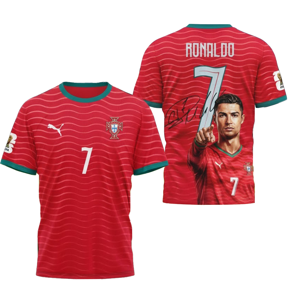 Cristiano Ronaldo Portugal Fifa World Cup 2026 T-Shirt 1 Cristiano Ronaldo Portugal Fifa World Cup 2026 T-Shirt