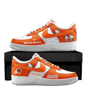 Custom Name Phoenix Suns x Hello Kitty Night 2026 Air Force 1 Shoes Sneakers
