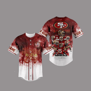 Custom Name San Francisco 49Ers Football Faithful To The Bay Baseball Jersey