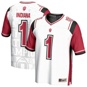 Custom Name and Number GameDay White Indiana Hoosiers College Football Playoff 2025-2026 National Champions Football Jersey