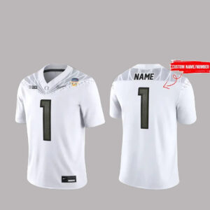 Custom Name and Number Oregon Ducks Football Orange Bowl Game 2026 Football Jersey