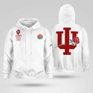 Custom Number Indiana Hoosiers Football Rose Bowl Game Hoodie