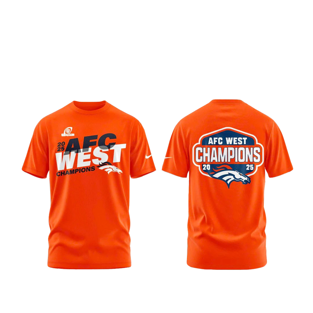 Denver Broncos 2025 AFC West Division Champions Shirt 1 Denver Broncos 2025 AFC West Division Champions Shirt