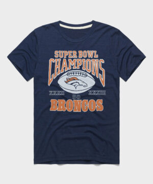 Denver Broncos 3 Time Super Bowl Champions T-Shirt