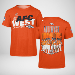 Denver Broncos AFC West Division 2025 Champions T-Shirt and Hoodie