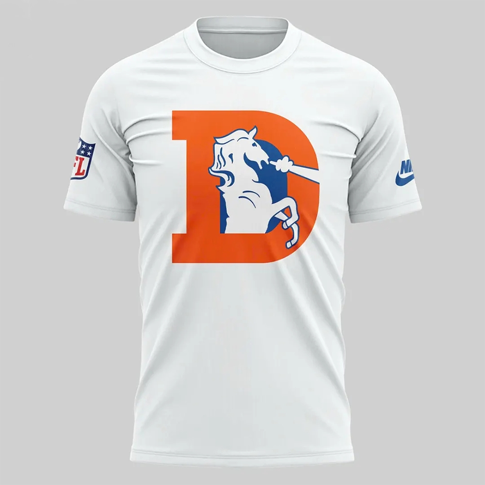 Denver Broncos White Out 2025 T-Shirt 1 Denver Broncos White Out 2025 T-Shirt