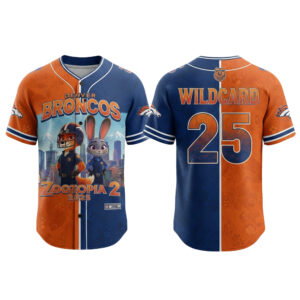 Denver Broncos x Zootopia 2 Wilde Hopps Baseball Jersey 2025