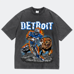 Detroit Lions Football Wash T-Shirt