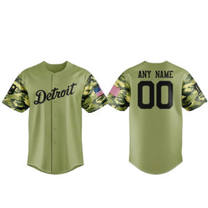Detroit Tigers x Military Appreciation Night 2026 Custom Name and Number Baseball Jersey