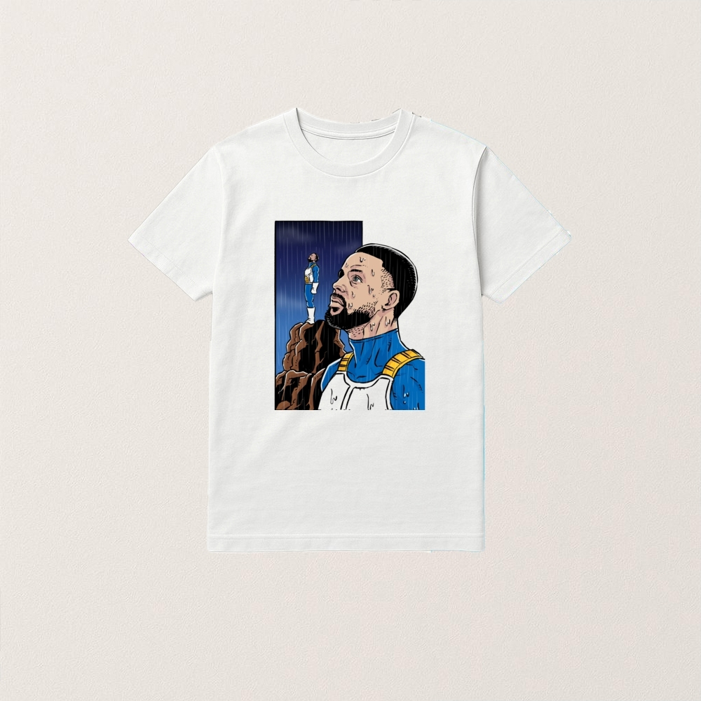 Dragon Ball Z Stephen Curry Vegeta Rainy Day Crossover Shirt 1 Dragon Ball Z Stephen Curry Vegeta Rainy Day Crossover Shirt
