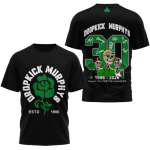 Dropkick Murphys 30th Anniversary 1996 2026 Memories T-Shirt