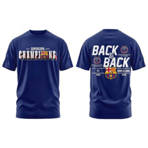 FC Barcelona Supercup Champions 2026 Back To Back T-Shirt