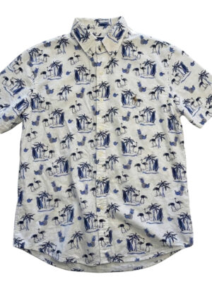 Flamingo Pineapple Surfboard Camp Hawaiian Shirt