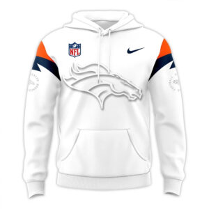 Football League Denver Broncos White Out 2025 Hoodie