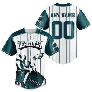 Football League Philadelphia Eagles Baseball Jersey Personalized